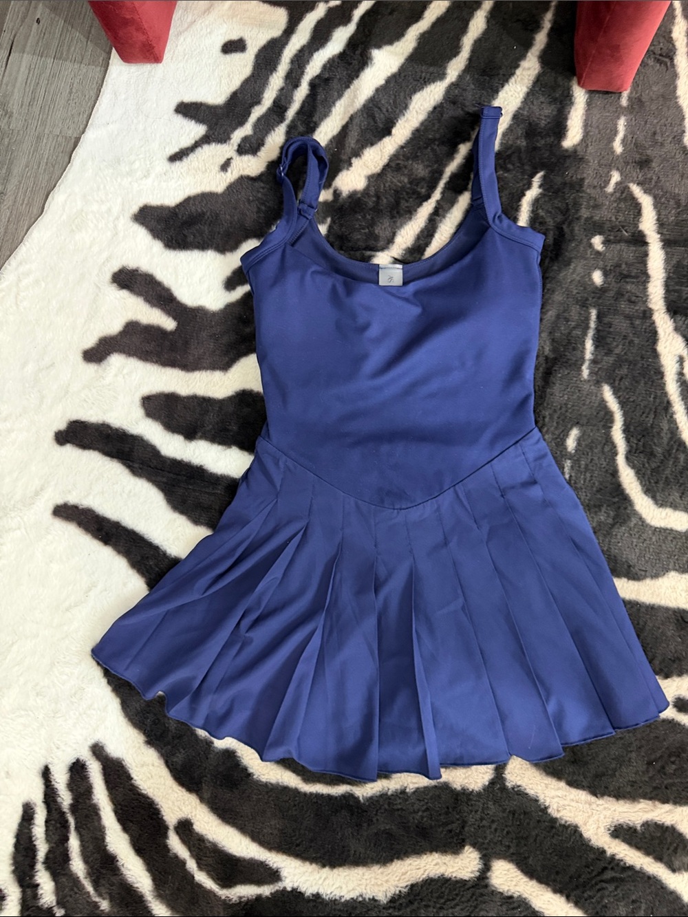 Altar'd State Royal Blue Pleated Mini Dress